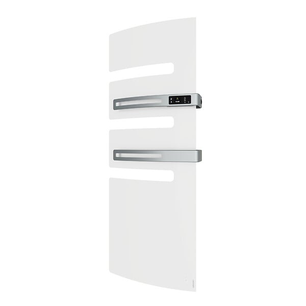 ATLANTIC - Sèche-serviettes connecté Serenis Premium mât à gauche 750W + soufflerie 1000W blanc brillant - ATLANTIC - 850668 - large