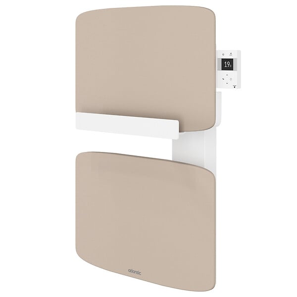 ATLANTIC - Radiateur sèche-serviettes connecté Amarilis mât à droite 430W beige/blanc - ATLANTIC - 862583 - large