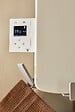 ATLANTIC - Radiateur sèche-serviettes connecté Amarilis mât à droite 430W beige/blanc - ATLANTIC - 862583 - vignette