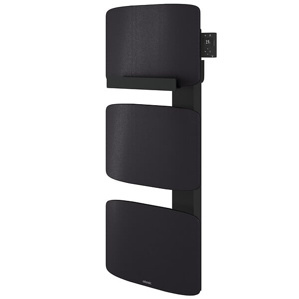 ATLANTIC - Radiateur sèche-serviettes connecté Amarilis mât à gauche 650W gris/noir - ATLANTIC - 862579 - large