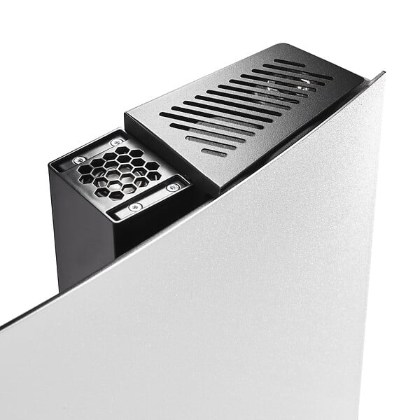 ATLANTIC - Sèche-serviettes connecté Serenis Premium mât à droite 750W + soufflerie 1000W blanc brillant - ATLANTIC - 850669 - large