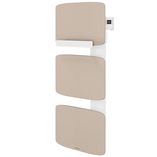 ATLANTIC - Radiateur sèche-serviettes connecté Amarilis mât à gauche 650W beige/blanc - ATLANTIC - 862580 - large