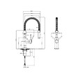 VILLEROY ET BOCH - Robinet cuisine semi-pro  Steel Expert compact window noir mat - vignette