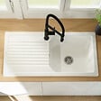 VILLEROY ET BOCH - Robinet cuisine semi-pro  Steel Expert compact window noir mat - vignette
