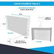 ATOLE - Cache nourrice plomberie ATOLE en acier Blanc - Largeur fixe - Taille 2 - vignette