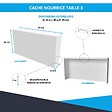 ATOLE - Cache nourrice plomberie ATOLE en acier Blanc - Largeur fixe - Taille 3 - vignette