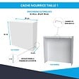 ATOLE - Cache nourrice plomberie ATOLE en acier Blanc - Largeur fixe - Taille 1. - vignette