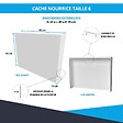 ATOLE - Cache nourrice plomberie ATOLE en acier Blanc - Largeur fixe - Taille 6 - vignette