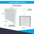 ATOLE - Cache nourrice plomberie ATOLE en acier Blanc - Largeur fixe - Taille 5. - vignette