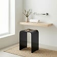 SWISS AQUA TECHNOLOGIES - Tabouret de salle de bain PMR antidérapant – sécurité et autonomie - noir, PMR (SATSTOLPLASTC) - vignette