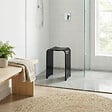 SWISS AQUA TECHNOLOGIES - Tabouret de salle de bain PMR antidérapant – sécurité et autonomie - noir, PMR (SATSTOLPLASTC) - vignette