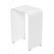 SWISS AQUA TECHNOLOGIES - Tabouret de salle de bain PMR antidérapant – sécurité et autonomie – blanc (SATSTOLPLASTB) - vignette