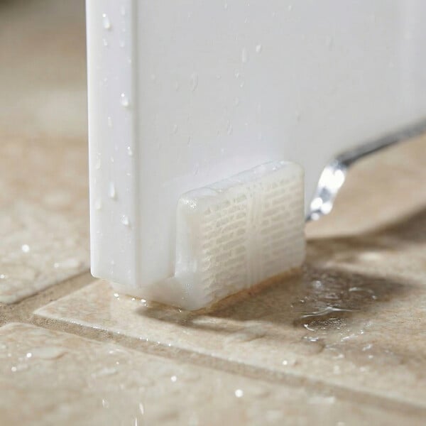 SWISS AQUA TECHNOLOGIES - Tabouret de salle de bain PMR antidérapant – sécurité et autonomie – blanc (SATSTOLPLASTB) - large