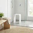 SWISS AQUA TECHNOLOGIES - Tabouret de salle de bain PMR antidérapant – sécurité et autonomie – blanc (SATSTOLPLASTB) - vignette