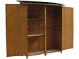 HABITAT ET JARDIN - Armoire de jardin "Espacio" - 140 x 49 x 162 cm - Marron - vignette