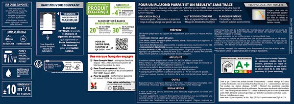 V33 - Plafond mat extrême 2,5L - large