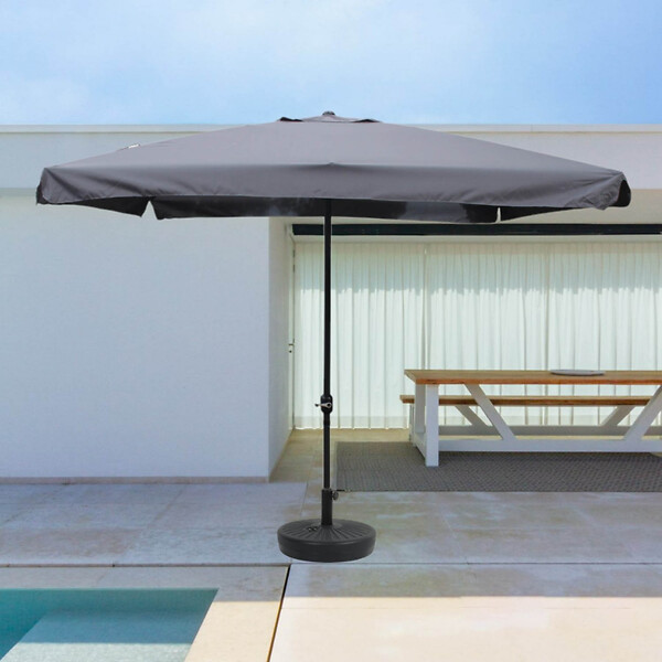 CONCEPT USINE - Parasol  gris  carré 2,95 x 2,95 m PALERME - large