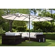 CONCEPT USINE - Parasol double ecru droit ovale 27 x 46 m VENICE $ - vignette