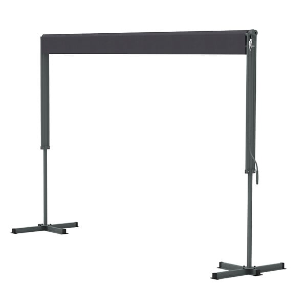 CONCEPT USINE - Store banne double pente manuel 2.95 x 3 m gris ISEO - large