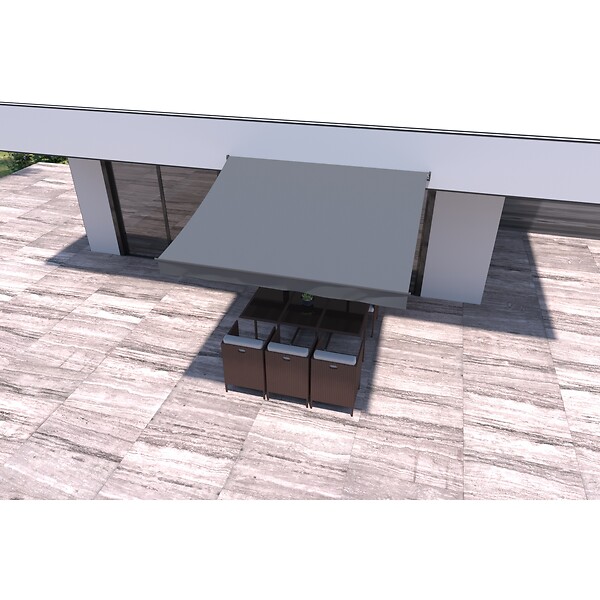 CONCEPT USINE - Store banne manuel 3 x 25 m gris ADRO $ - large