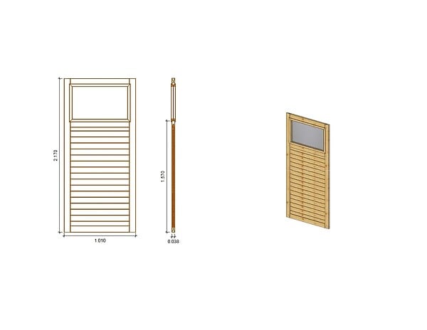 ALTANKA - Panneau pour pergola 1,01x2,17m - ALT15 - large