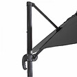 OVIALA - Parasol déporté 2x3 m et 4 dalles à remplir aluminium gris - Amalya - vignette