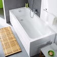 DURAVIT - Baignoire droite 170 X 75 D-Code + Pare bain AURYS Raywall noir mat gauche - vignette