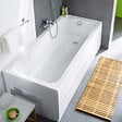 DURAVIT - Baignoire droite D-Code 170 x75 cm + Pare bain droit AURYS Raywall chromé version droite - vignette