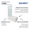 DURAVIT - Baignoire droite D-Code 170 x75 cm + Pare bain droit AURYS Raywall chromé version droite - vignette