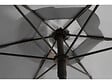 HABITAT ET JARDIN - Table et chaises de jardin avec parasol en métal "Convivia" - 6 places - Gris clair - vignette
