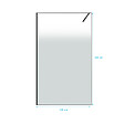 AURLANE - Paroi de douche 120x200cm - Verre degrade blanc effet brume - Encadrement noir mat - NEPHELIE - vignette