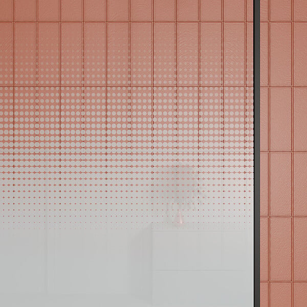 AURLANE - Paroi de douche 120x200cm - Verre degrade blanc effet brume - Encadrement noir mat - NEPHELIE - large