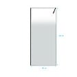 AURLANE - Paroi de douche 90x200cm - Verre degrade blanc effet brume - Encadrement noir mat - NEPHELIE - vignette