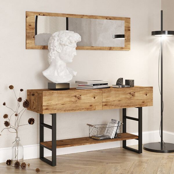 CONCEPT USINE - Console style industriel TARA - large