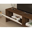 CONCEPT USINE - Meuble TV bois et blanc avec rangement 120 cm LOOM - vignette