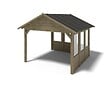 ALTANKA - Pergola de jardin 4.04x4.04m avec panneaux - traité - ALT127 - vignette