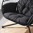 CONCEPT USINE - Fauteuil suspendu 2 places noir FARO - vignette