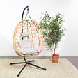 CONCEPT USINE - Fauteuil suspendu effet rotin CUZCO - vignette