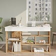 CONCEPT USINE - Bureau d'angle design avec étagères TYO - vignette