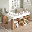 CONCEPT USINE - Bureau d'angle design avec étagères TYO - vignette