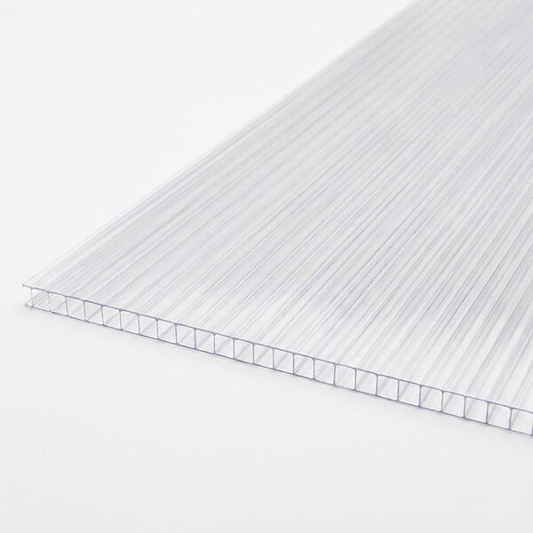 MCCOVER - PLAQUE POLYCARBONATE ALVÉOLAIRE 4000 X 980 X 10MM Clair, ep.10 mm, l.98 cm, L.4 m - large