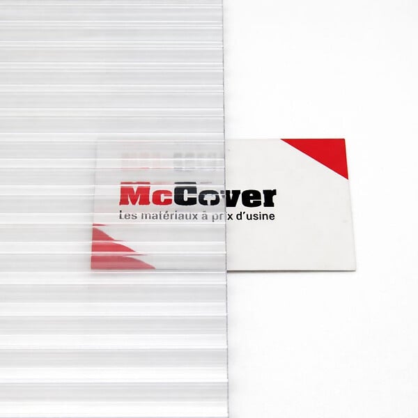 MCCOVER - Plaque polycarbonate alvéolaire 10mm Translucide, l.98 cm, L.50 cm - large