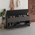 CONCEPT USINE - Meuble à chaussures - 4 rangements - noir POLI $ - vignette