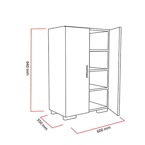 CONCEPT USINE - Meuble à chaussures - 4 rangements - blanc TIA - large