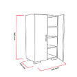 CONCEPT USINE - Meuble à chaussures - 4 rangements - blanc TIA - vignette