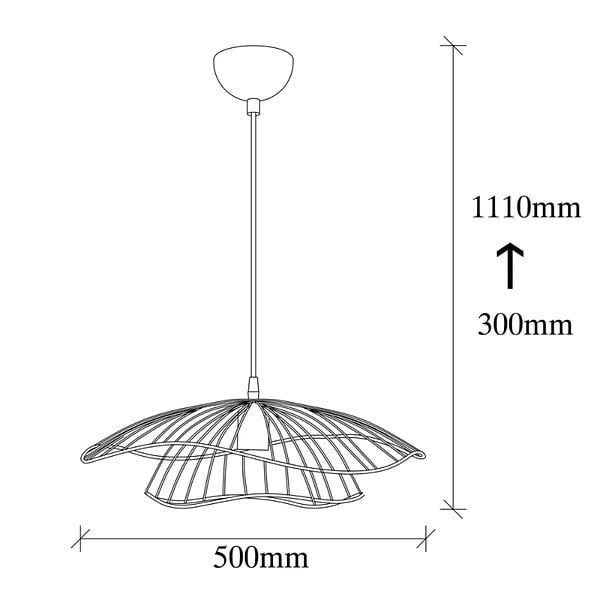 CONCEPT USINE - Suspension filaire noire LOLA - large