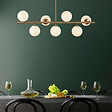 CONCEPT USINE - Suspension dorée 7 lampes VICTOIRE - vignette