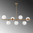 CONCEPT USINE - Suspension dorée 7 lampes VICTOIRE - vignette