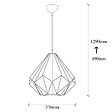 CONCEPT USINE - Suspension filaire en fer noir SASHA - vignette