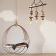 CONCEPT USINE - Suspension rustique filaire 3 lampes cordes et bois ZYA $ - vignette
